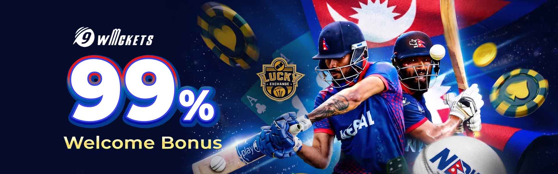 NPwin365 9Wickets Cricket Sportsbook — 99% Welcome Bonus for Nepal
